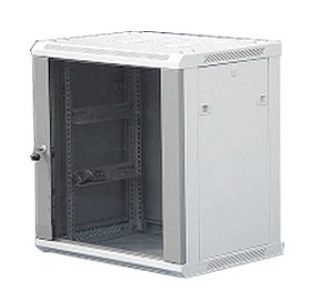 Шкаф настенный 12U серия WM (600х450х635), передняя дверь стекло, собранный, серый Netko