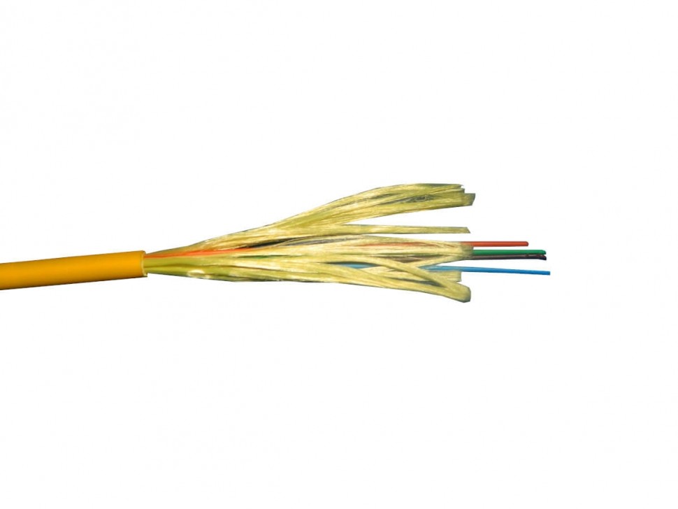 Кабель волоконно-оптический 8 (SМ - 9/125), Distribution, внутренний, FR-LSZH, желтый, 2000м