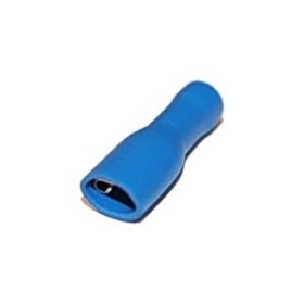 Клемма плоская FDFD 2-187(8),  КППИ гнездо 4,7мм, 1,5-2,5мм2, полностью изолированная, синяя, 100шт., NETKO Optima