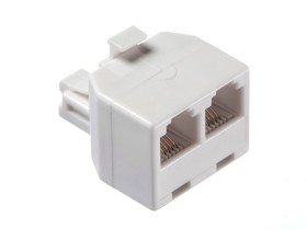 Переходник телефонный штекер RJ11 (6p4c) на два гнезда RJ11 (6p4c) / блистер, Netko РАСПРОДАЖА