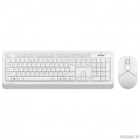 Клавиатура + мышь A4Tech Fstyler FG1012 клав:белый мышь:белый USB беспроводная Multimedia [1599042]