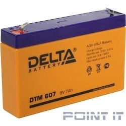 Delta DTM 607 (7 А\ч, 6В) свинцово- кислотный аккумулятор  