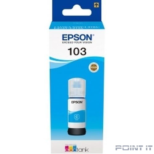 EPSON C13T00S24A Контейнер 103 с голубыми чернилами для L1110/L3100/3101/3110/3150/3151, 65 мл.(cons ink)