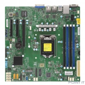 Supermicro MBD-X11SCL-F-O RTL {1xLGA 1151, Intel C242, 4xDDR4, 2x1GbE LAN, 6xSATA3 (6Gbps) RAID 0,1,5,10, 6xUSB 2.0 + 5xUSB 3.1 Gen1, 1xVGA, 2 COM, 1xPCI-E 3.0 x16 + 2xPCI-E 3.0 x8, Micro-ATX} RTL