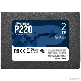 Накопитель SSD Patriot SATA III 2Tb P220S2TB25 P220 2.5"