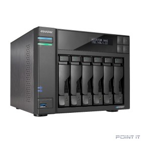 ASUSTOR AS6706T Сетевой накопитель данных ASUSTOR 90IX01N1-BW3S60 6-Bay NAS/Media player/Intel Celeron N5105 2.0GHz up to 2.9GHz, 8GB SO-DIMM DDR4, noHDD