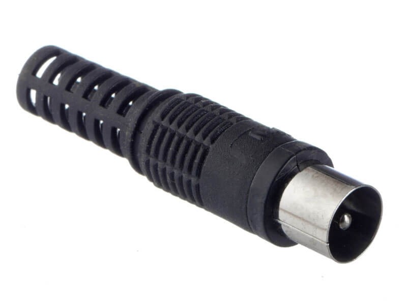 Штекер ТV черный, NETKO Optima