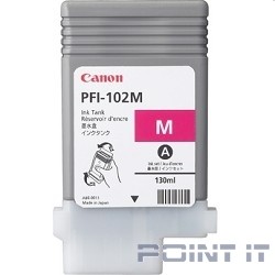 Canon PFI-102M 0897B001 Картридж для Canon imagePROGRAF iPF605, iPF610., iPF650, iPF655, iPF710, iPF755, LP17, iPF510, Пурпурный, 130 мл. (GJ) 