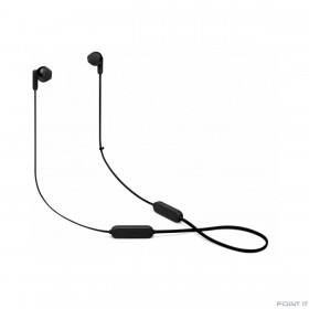 Гарнитура вкладыши JBL T215BT черный беспроводные bluetooth шейный обод (JBLT215BTBLK)
