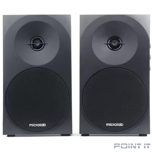 MICROLAB B70BT черный {20 Вт RMS, Распределение мощности 10 Вт х 2, Частотный диапазон 40 Гц – 20 кГц, Нелинейные искажения < 0,5% (1 Вт 1 кГц), Соотношение сигнал/шум > 75 дБ}