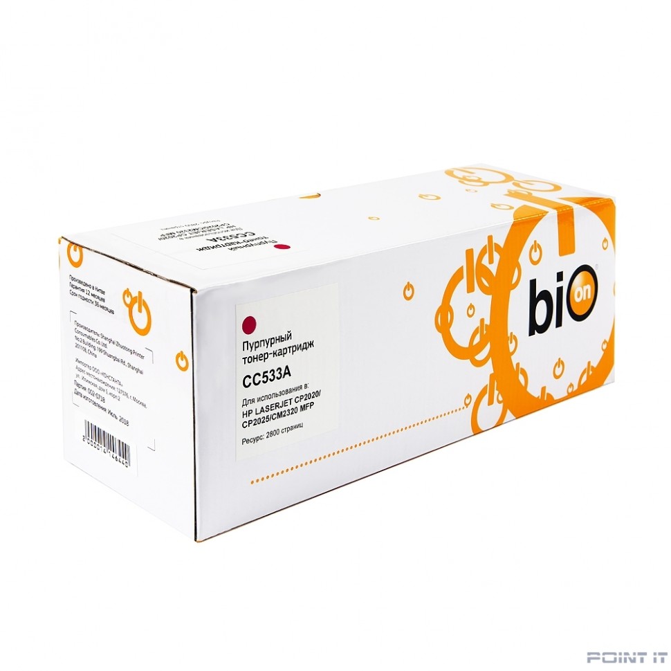 Bion CC533A Картридж для Laser Jet CP2025/CM2320mfp, пурпурный 2800 страниц [Бион]