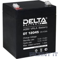 Delta DT 12045 (4.5 А\ч, 12В) свинцово- кислотный аккумулятор  