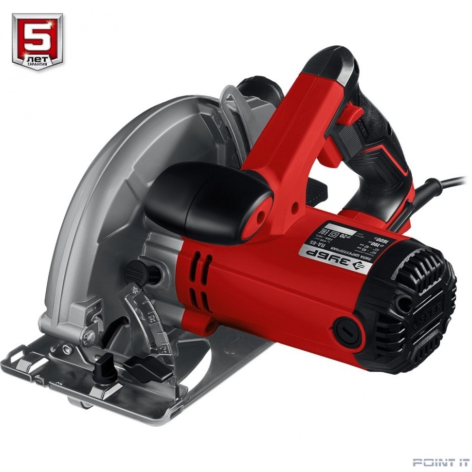 ЗУБР Пила циркулярная [ПД-65] { d 190 мм, 1600 Вт }