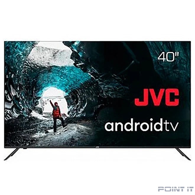 JVC 40" LT-40M695 черный {FullHD, 1920x1080, Bluetooth, DVB-C, DVB-T, DVB-T2, Слот CI/PCMCIA, Яркость 300 Кд/м?, 1200:1, 178*178}