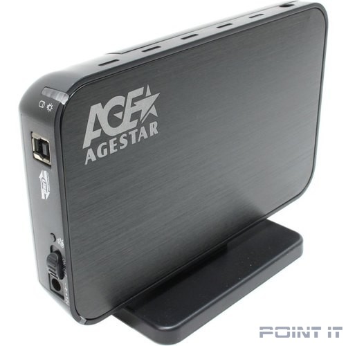 Мобил рек AgeStar 3UB3A8-6G (Black), usb3.0 to 3,5"hdd SATA алюминий