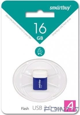 Smartbuy USB Drive 16GB LARA Blue SB16GBLARA-B
