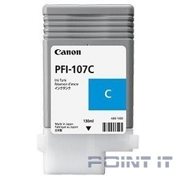 Canon PFI-107C 6706B001 Картридж для iPF680/685/770/780/785, Голубой, 130ml. (GJ)